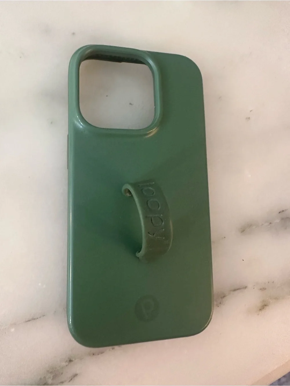 Green Silicone Phone Case with Grip